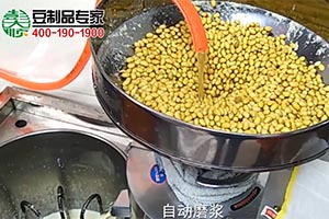 100型豆坊專用豆腐機(jī)生產(chǎn)現(xiàn)場2